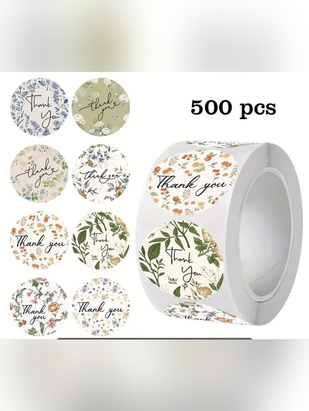 500pcs Thank you stickers new.